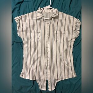 Eden & Olivia striped button up